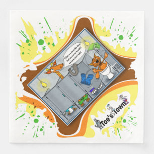 Serviette En Papier Keto Kitty   Dîner d'humour situationnel absurde