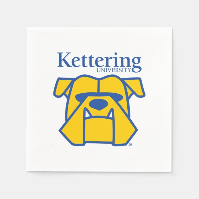 Serviette En Papier Kettering University Bulldogs (Devant)