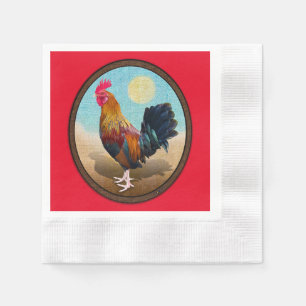 Serviette En Papier Key West - Rooster tzigane Vintage ovale