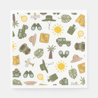 Serviette En Papier Kid's Safari Birthday Party