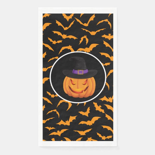 Serviette En Papier Kine de Halloween (Devant)