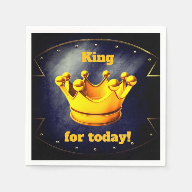 Serviette En Papier King for Today Paper Party Napkins (Devant)
