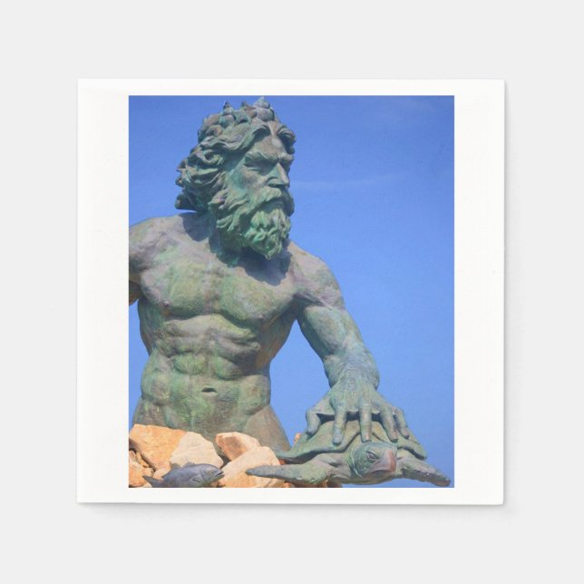 Serviette En Papier King Neptune par Shirley Taylor (Devant)