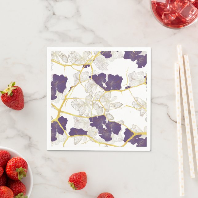 Serviette En Papier Kintsugi japonais. (En situation)