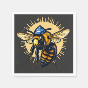 Serviette En Papier Kippah juif de l'apiculture Hanoukka
