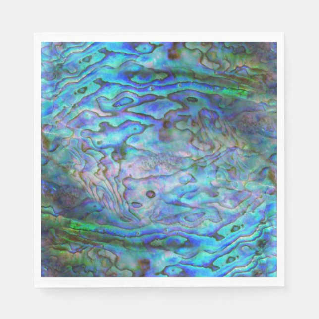 SERVIETTE EN PAPIER KIWI NOUVELLE-ZÉLANDE PAUA NAPKIN (Devant)