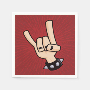 Serviette En Papier Klaxons de métaux lourds de diable