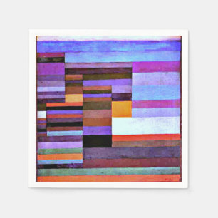 Serviette En Papier Klee - Le feu en soirée