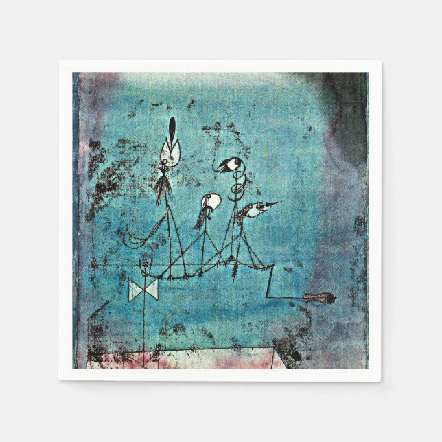 Serviette En Papier Klee - Machine Twitter (Devant)
