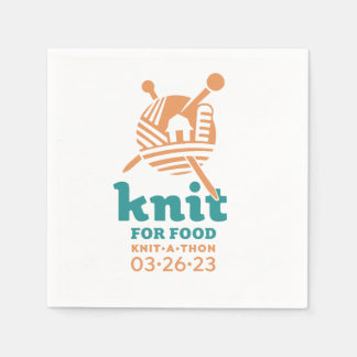 Serviette En Papier Knit for Food Napkins
