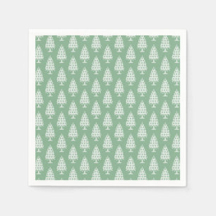 Serviette En Papier Knit hiver Arbre de Noël Papier Naples