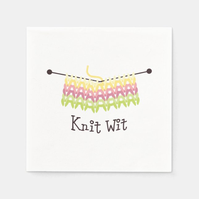 Serviette En Papier Knit Wit ! (Devant)