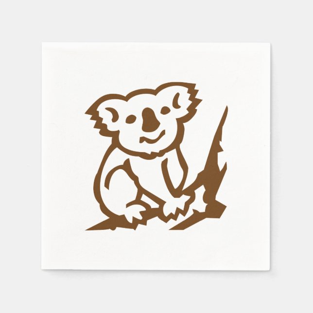 Serviette En Papier Koala (Devant)