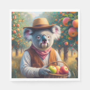 Serviette En Papier Koala Apple Orchard