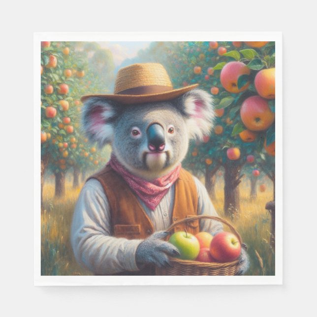 Serviette En Papier Koala Apple Orchard (Devant)