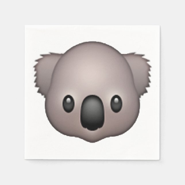 Serviette En Papier Koala - Emoji (Devant)