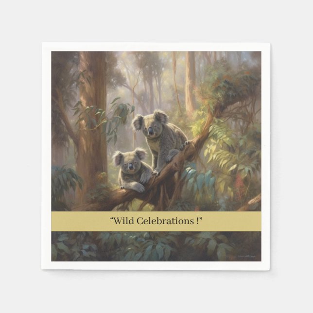 Serviette En Papier Koala Forest Dreams, coutume (Devant)