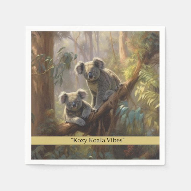 Serviette En Papier Koala Forest Dreams, coutume (Devant)