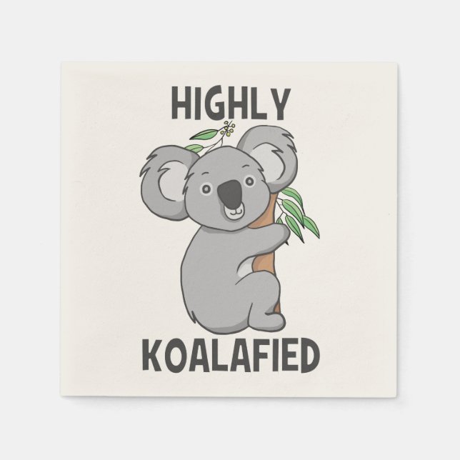 Serviette En Papier Koala hautement Koalafied (Devant)