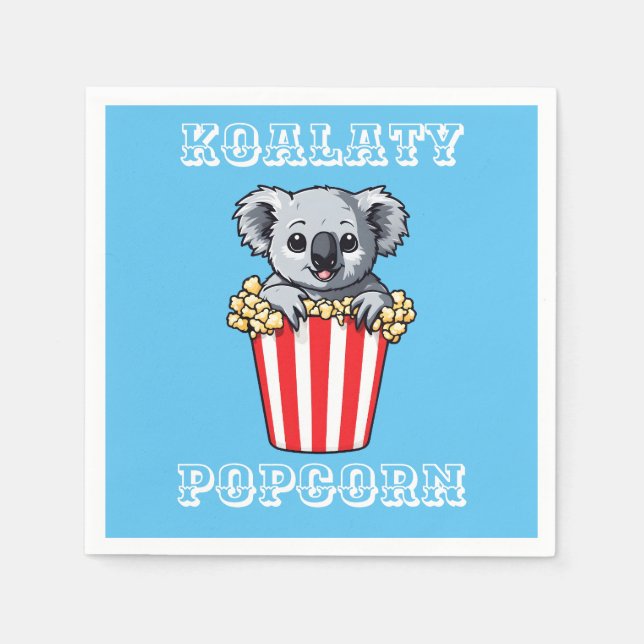 Serviette En Papier Koalaty Popcorn (Devant)