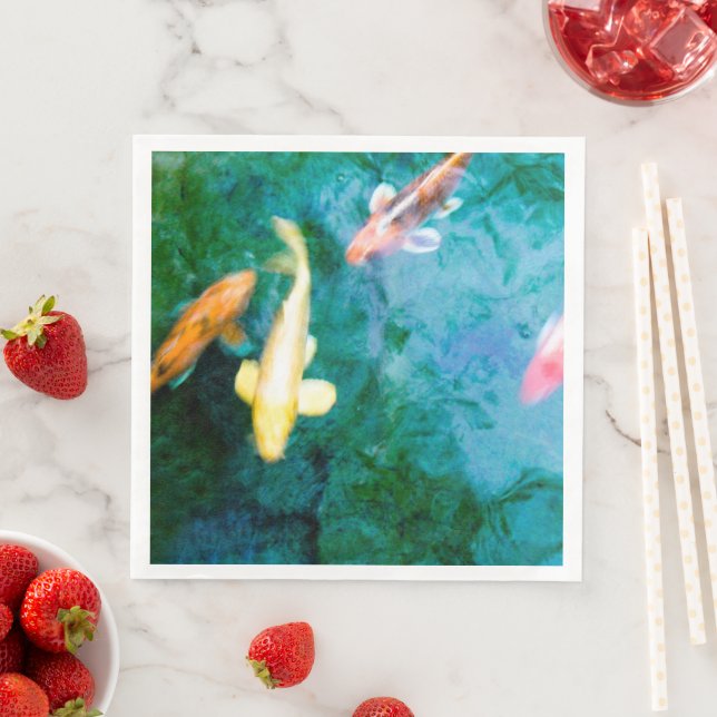 Serviette En Papier Koi Fish (En situation)
