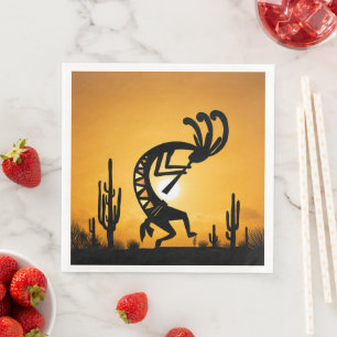 Serviette En Papier Kokopelli Indien du désert du Sud-Ouest