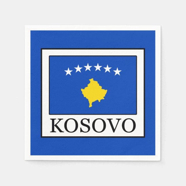 Serviette En Papier Kosovo (Devant)