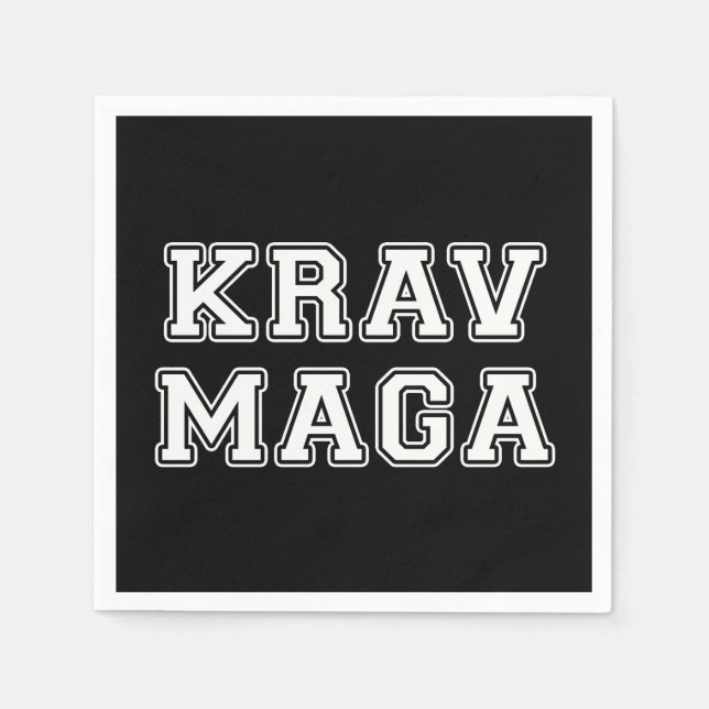 Serviette En Papier Krav Maga (Devant)