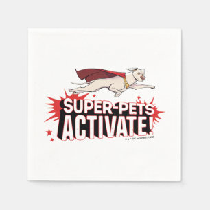 Serviette En Papier Krypto : Super-Animaux Activez !