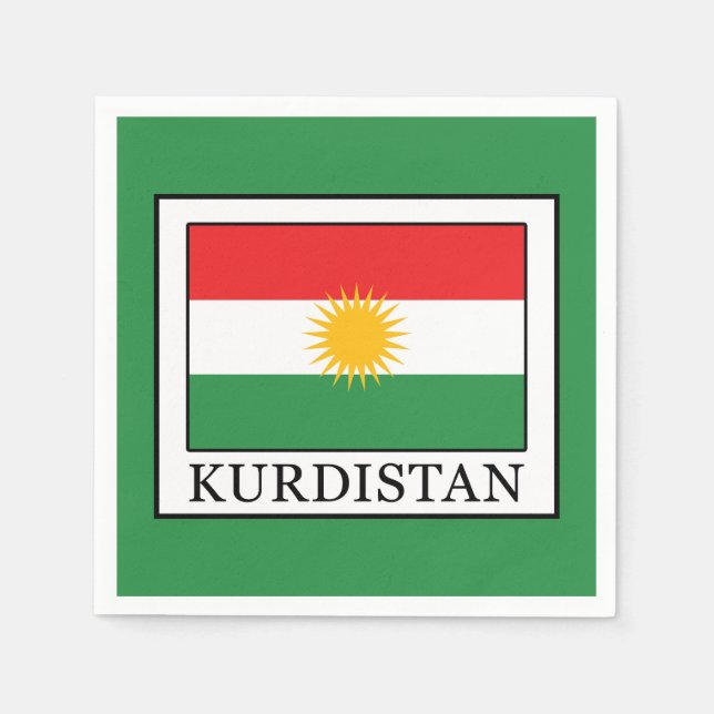 Serviette En Papier Kurdistan (Devant)