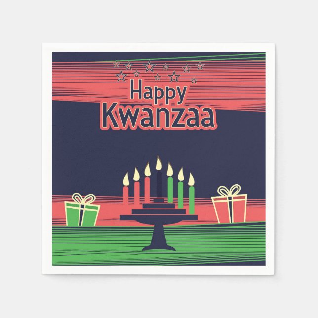 Serviette En Papier Kwanzaa (Devant)