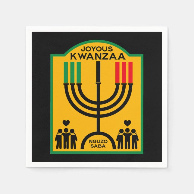 Serviette En Papier Kwanzaa Umoja (Devant)