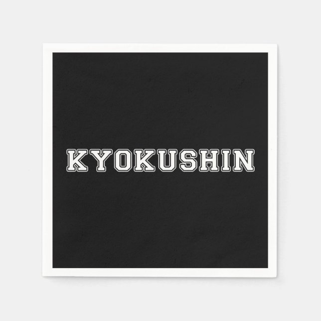 Serviette En Papier Kyokushin Karate (Devant)