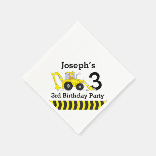 Serviette En Papier La 3ème fête d'anniversaire de construction badi