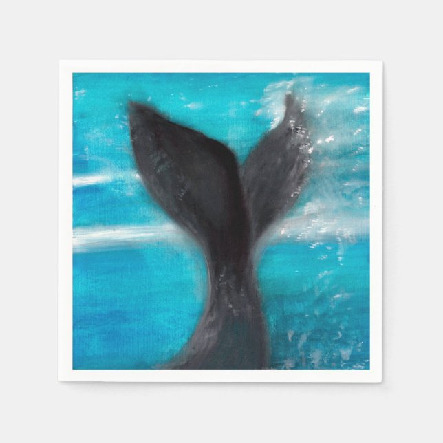 Serviette En Papier La baleine (Devant)