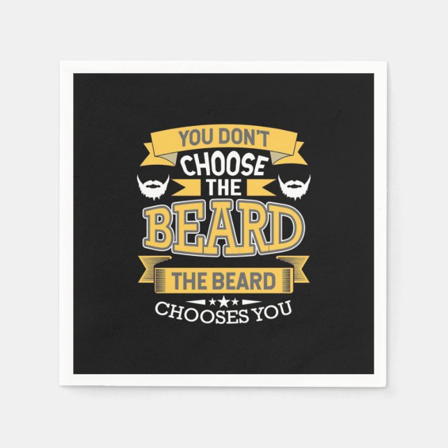 Serviette En Papier La Barbe Vous Choisit (Devant)