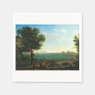 Serviette En Papier La bataille du pont Milvius par Claude Lorrain