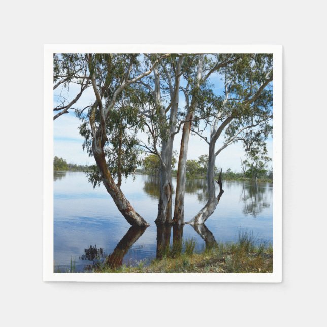 Serviette En Papier La Beauté D'Un Gomme, (Devant)