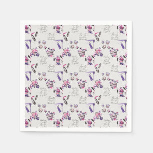 Serviette En Papier La beauté vient du motif d'intérieur
