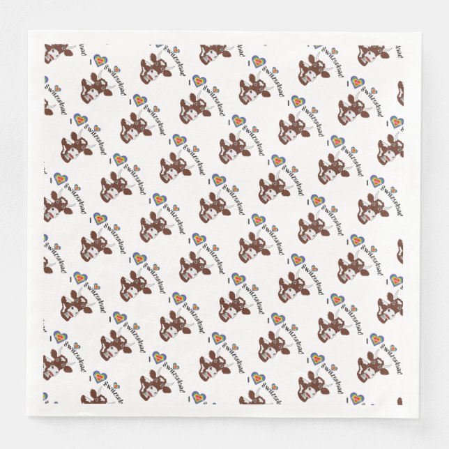 Serviette En Papier La bonne serviette à la fondue ou à la raclette (Devant)