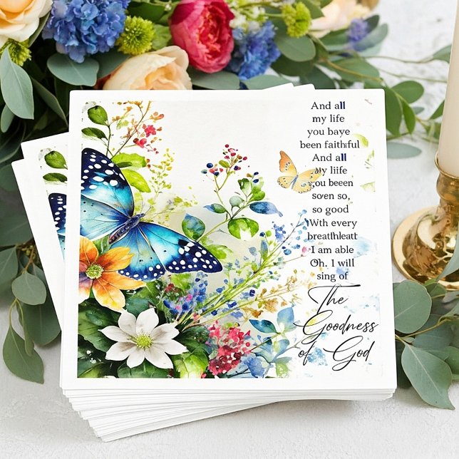 Serviette En Papier La bonté de Dieu (Créateur téléchargé)