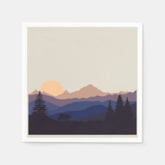 Serviette En Papier La chaîne des montagnes