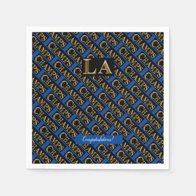 SERVIETTE EN PAPIER LA CHAMPS (Devant)