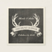 "La chasse est terminée" Rustique personnalisé mar
