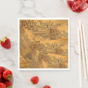 Serviette En Papier La Constitution américaine