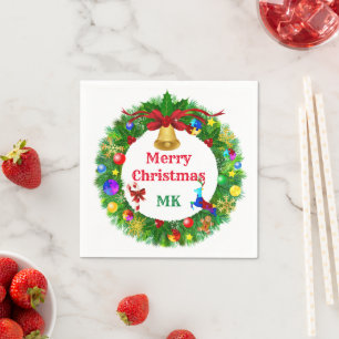 Serviette En Papier La couronne de Noël autiste