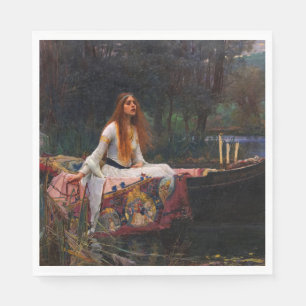 Serviette En Papier La Dame de Shalott par John William Waterhouse
