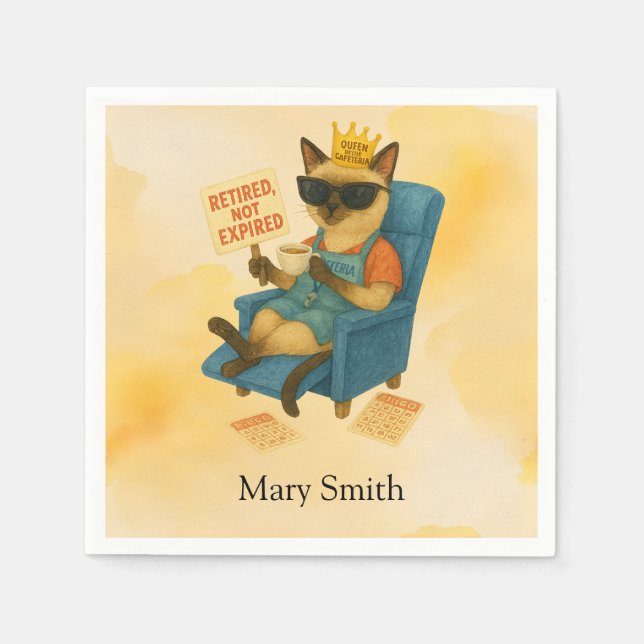 Serviette En Papier La dame du déjeuner sert de la nourriture pour les (Devant)