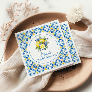 Serviette En Papier La Dolce Vita Lemon Fête des mariées