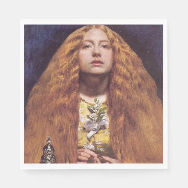 Serviette En Papier La domestique d'élite (par John Everett Millais) (Devant)